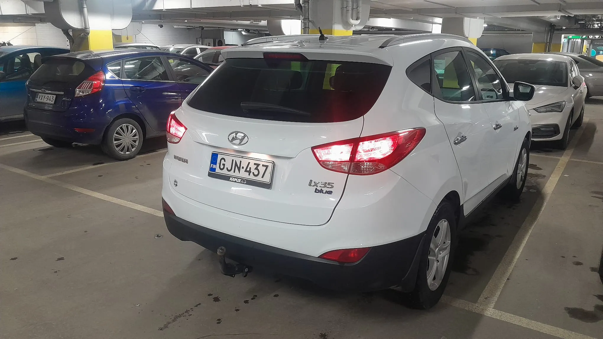 White Hyundai
